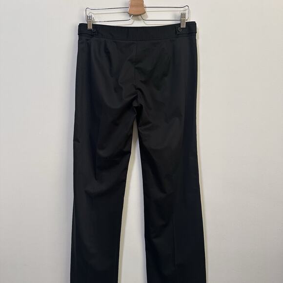 BCBGMaxazria Wendy Bell Bottom Pants 8 TALL Black Slacks 32x34 Career NEW - Picture 4 of 8
